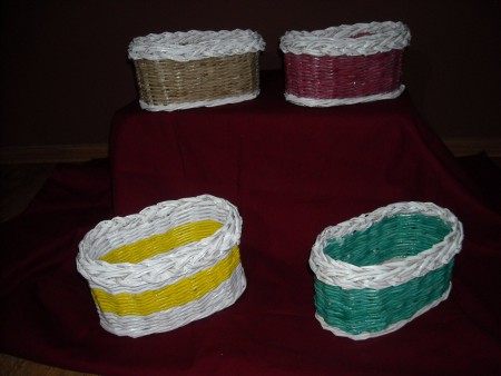 košík maly oválny 